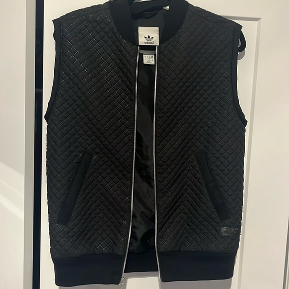 Adidas Black Quilted Vest Size XS - Picture 1 of 9